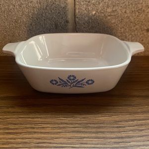 Vintage Corning ware bowl with blue flowers (no lid) 2 available